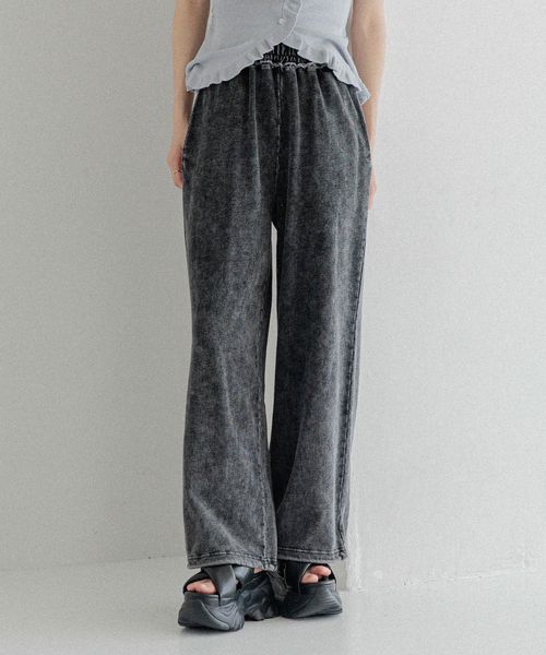 Heather 2WAYワイドスウェットパンツ チャコールグレー FREE ウィメンズボトムス ヘザー 452795 and ST アンドエスティ(旧ドットエスティ) Heather 2WAYワイドスウェットパンツ チャコールグレー FREE ウィメンズボトムス ヘザー 452795 and ST アンドエスティ(旧ドットエスティ)