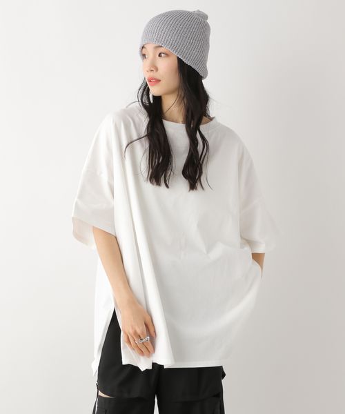 Heather 【待望の再入荷/新色追加】スーパーBIGシルエットTEE オフホワイト FREE ウィメンズインナー ヘザー 459993 and ST アンドエスティ(旧ドットエスティ) Heather 【待望の再入荷/新色追加】スーパーBIGシルエットTEE オフホワイト FREE ウィメンズインナー ヘザー 459993 and ST アンドエスティ(旧ドットエスティ)
