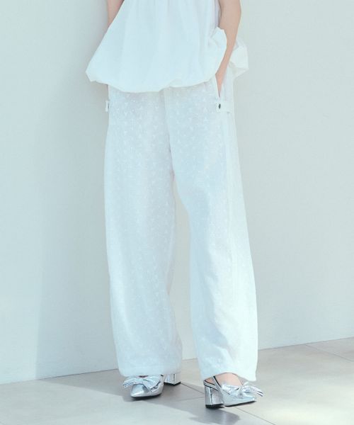 Heather 2WAYアソートワイドパンツ オフホワイト FREE ウィメンズボトムス ヘザー 496852 and ST アンドエスティ(旧ドットエスティ) Heather 2WAYアソートワイドパンツ オフホワイト FREE ウィメンズボトムス ヘザー 496852 and ST アンドエスティ(旧ドットエスティ)