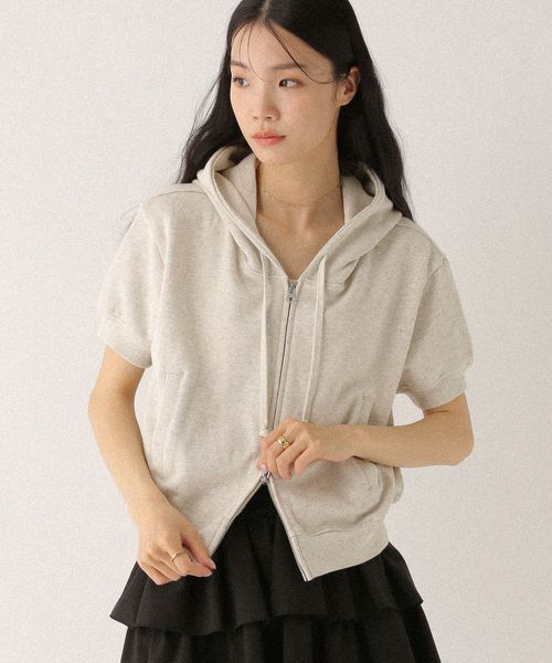 Heather ダブルZIPフーディ オフホワイト FREE ウィメンズインナー ヘザー 497312 and ST アンドエスティ(旧ドットエスティ) Heather ダブルZIPフーディ オフホワイト FREE ウィメンズインナー ヘザー 497312 and ST アンドエスティ(旧ドットエスティ)