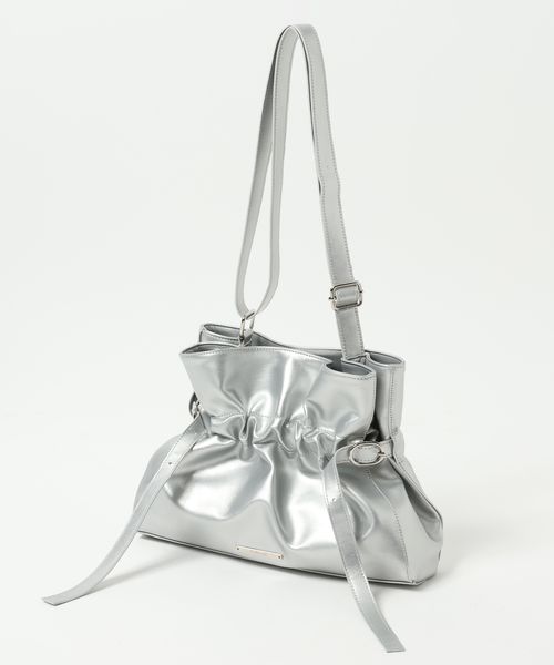 Heather ミディアムギャザーBAG ライトグレー ウィメンズグッズ ヘザー 499142 and ST アンドエスティ(旧ドットエスティ) Heather ミディアムギャザーBAG ライトグレー ウィメンズグッズ ヘザー 499142 and ST アンドエスティ(旧ドットエスティ)