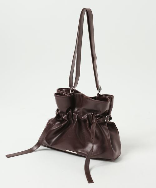 Heather ミディアムギャザーBAG ベージュ ウィメンズグッズ ヘザー 499142 and ST アンドエスティ(旧ドットエスティ) Heather ミディアムギャザーBAG ベージュ ウィメンズグッズ ヘザー 499142 and ST アンドエスティ(旧ドットエスティ)