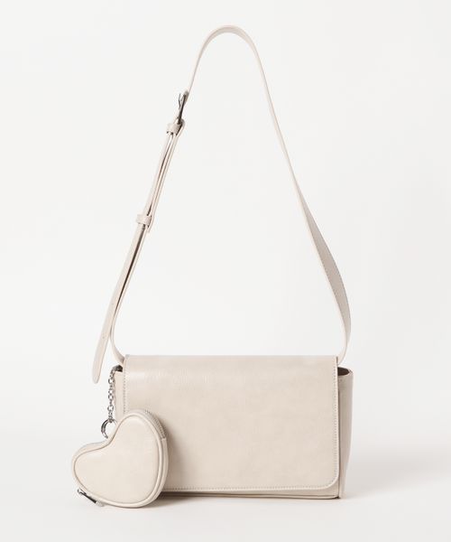 Heather チャーム付きショルダーBAG ナチュラル ウィメンズグッズ ヘザー 499162 and ST アンドエスティ(旧ドットエスティ) Heather チャーム付きショルダーBAG ナチュラル ウィメンズグッズ ヘザー 499162 and ST アンドエスティ(旧ドットエスティ)