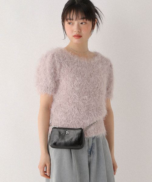 Heather シャギーニット(半袖) ピンク FREE ウィメンズインナー ヘザー 573227 and ST アンドエスティ(旧ドットエスティ) Heather シャギーニット(半袖) ピンク FREE ウィメンズインナー ヘザー 573227 and ST アンドエスティ(旧ドットエスティ)