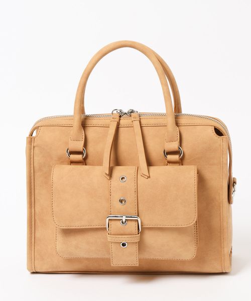 Heather デザインポケットボストンBAG ライトベージュ ウィメンズグッズ ヘザー 577056 and ST アンドエスティ(旧ドットエスティ) Heather デザインポケットボストンBAG ライトベージュ ウィメンズグッズ ヘザー 577056 and ST アンドエスティ(旧ドットエスティ)