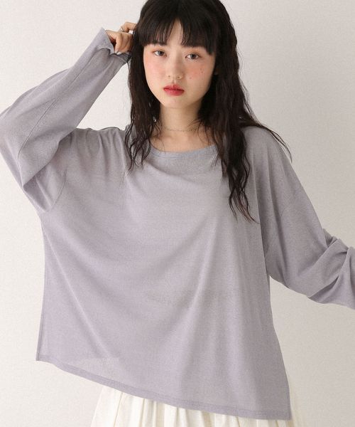 Heather 【WEB限定】スラブシアーロンTEE ライトブルー FREE ウィメンズインナー ヘザー 577058 and ST アンドエスティ(旧ドットエスティ) Heather 【WEB限定】スラブシアーロンTEE ライトブルー FREE ウィメンズインナー ヘザー 577058 and ST アンドエスティ(旧ドットエスティ)