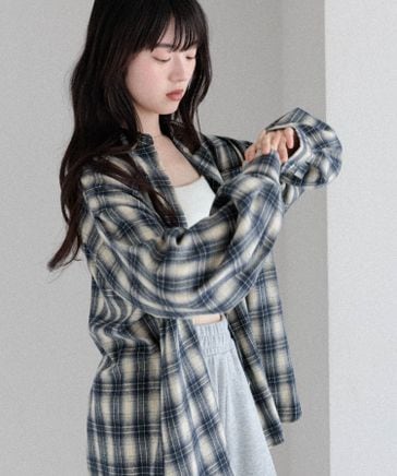 Heather chico セットアップ　チェックシャツ 予約】マルチWAYBIGチェックシャツ | [公式]ヘザー（Heather）通販