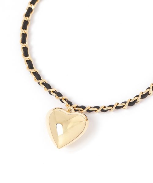 Heather 【11/5プライスダウン】ハートモチーフチョーカー イエロー ウィメンズグッズ ヘザー 592722 and ST アンドエスティ（旧ドットエスティ）