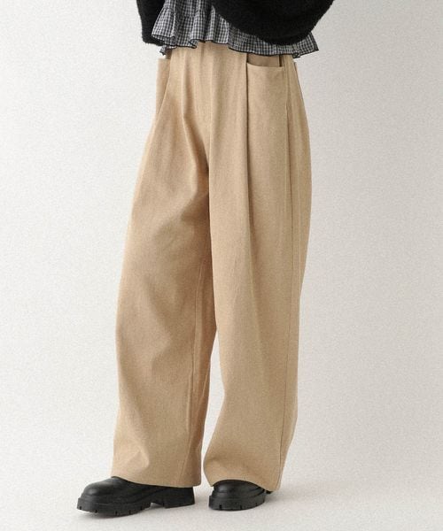 Heather 【11/5プライスダウン】【一部カラー30%OFF】アソートワイドバレルパンツ ライトベージュ M ウィメンズボトムス ヘザー 592828 and ST アンドエスティ(旧ドットエスティ) Heather 【11/5プライスダウン】【一部カラー30%OFF】アソートワイドバレルパンツ ライトベージュ M ウィメンズボトムス ヘザー 592828 and ST アンドエスティ(旧ドットエスティ)