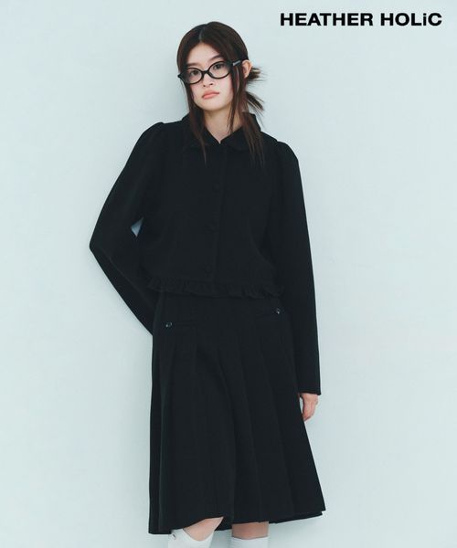 Heather 【WEB限定】HOLiC メルトンフリルジャケット ブラック FREE 福袋他 ヘザー 598420 and ST アンドエスティ(旧ドットエスティ) Heather 【WEB限定】HOLiC メルトンフリルジャケット ブラック FREE 福袋他 ヘザー 598420 and ST アンドエスティ(旧ドットエスティ)