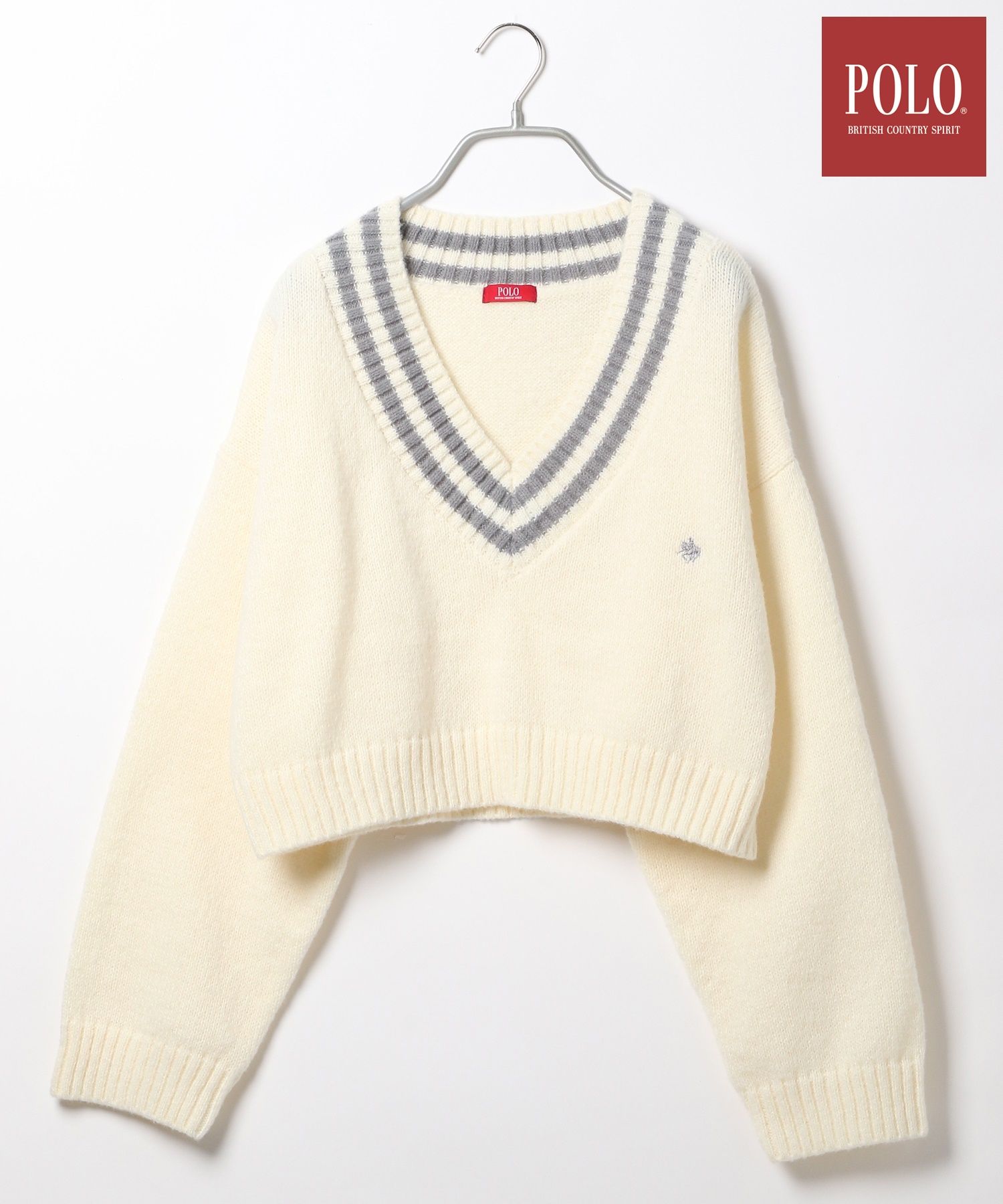 POLO BCS キッズ Ｖネック ニット ベスト 150サイズ - トップス(その他)