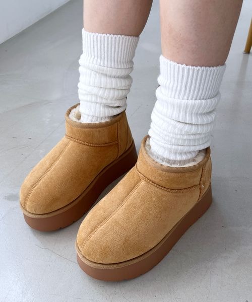 インヒールムートンブーツ(^^)新品 治れ