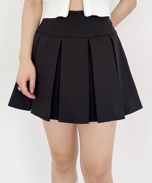 Heather ワイドプリーツミニスカート2 ブラック S ウィメンズボトムス ヘザー 987764 and ST アンドエスティ(旧ドットエスティ) Heather ワイドプリーツミニスカート2 ブラック S ウィメンズボトムス ヘザー 987764 and ST アンドエスティ(旧ドットエスティ)