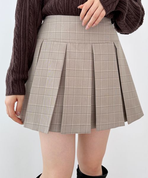 Heather ワイドプリーツミニスカート2 ブラウン M ウィメンズボトムス ヘザー 987764 and ST アンドエスティ(旧ドットエスティ) Heather ワイドプリーツミニスカート2 ブラウン M ウィメンズボトムス ヘザー 987764 and ST アンドエスティ(旧ドットエスティ)