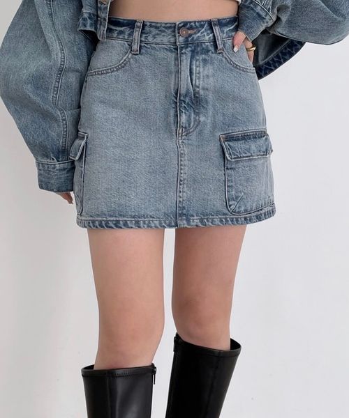 【追加予約】Denim Mini Skirt S