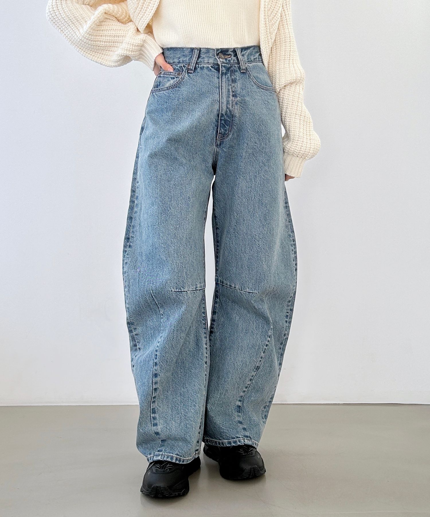 WEB限定価格】Denim Curve Pants | [公式]ヘザー（Heather）通販