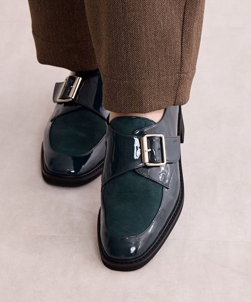 卑弥呼 モンクストラップシューズ / 641308 ブルー 36インチ ウィメンズグッズ ヒミコ 254228 and ST アンドエスティ（旧ドットエスティ）