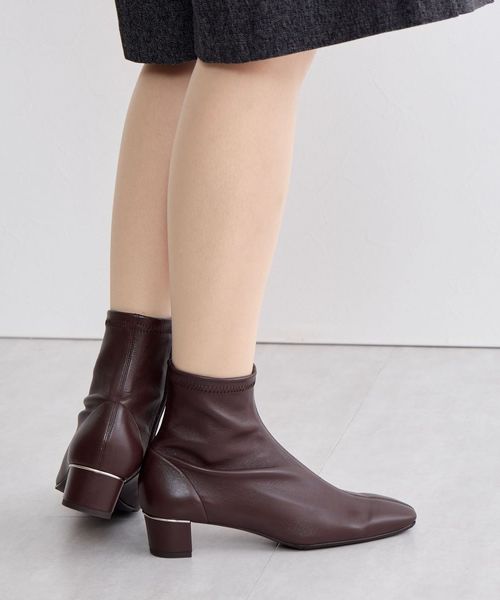 卑弥呼 4cmヒールシープレザーストレッチブーツ / 641401 オレンジ 36インチ ウィメンズグッズ ヒミコ 254248 and ST アンドエスティ（旧ドットエスティ）