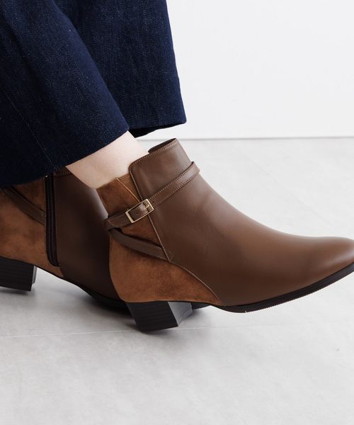 卑弥呼 ベルトデザインブーツ / 643401 ボルドー 38インチ ウィメンズグッズ ヒミコ 254290 and ST アンドエスティ（旧ドットエスティ）