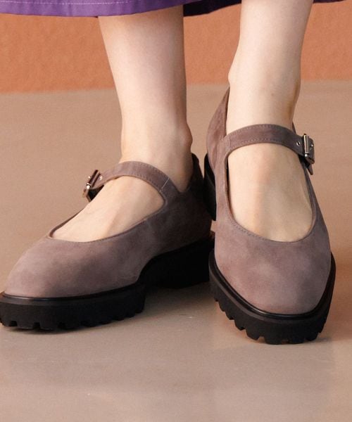 卑弥呼 トラックソールメリージェーンパンプス/651323 グリーン 38インチ ウィメンズグッズ ヒミコ 604017 and ST アンドエスティ（旧ドットエスティ）