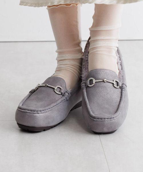 卑弥呼 ビジュービットふわふわモカシン/651320 グリーン ウィメンズグッズ ヒミコ 611363 and ST アンドエスティ（旧ドットエスティ）