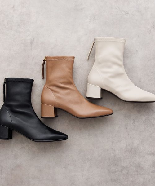 卑弥呼 バックジップヒールストレッチブーツ/651404 ボルドー 37インチ ウィメンズグッズ ヒミコ 611365 and ST アンドエスティ（旧ドットエスティ）