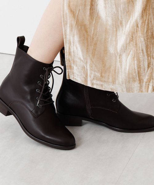 卑弥呼 レースアップブーツ/ 651407 オレンジ ウィメンズグッズ ヒミコ 634475 and ST アンドエスティ（旧ドットエスティ）