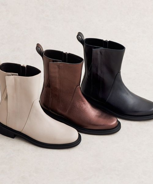 卑弥呼 サイドジップミドルブーツ/651414 ピンク 37インチ ウィメンズグッズ ヒミコ 636867 and ST アンドエスティ（旧ドットエスティ）