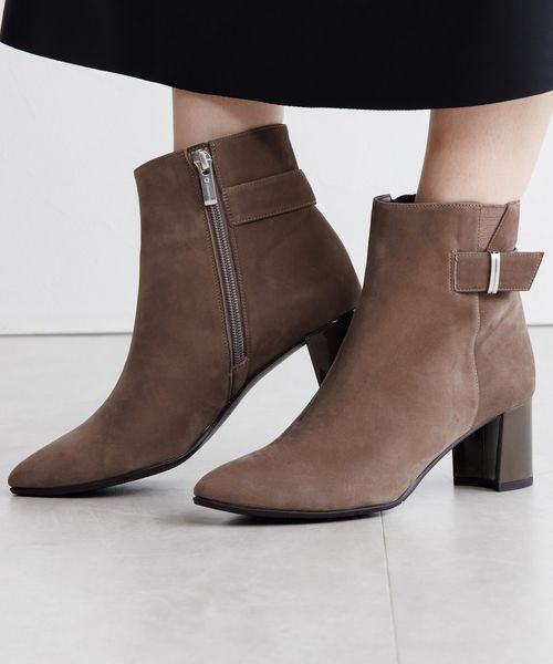 卑弥呼 ゴテンゴセンチヒールベルトパーツデザインブーツ/653401 グリーン 38インチ ウィメンズグッズ ヒミコ 636868 and ST アンドエスティ（旧ドットエスティ）