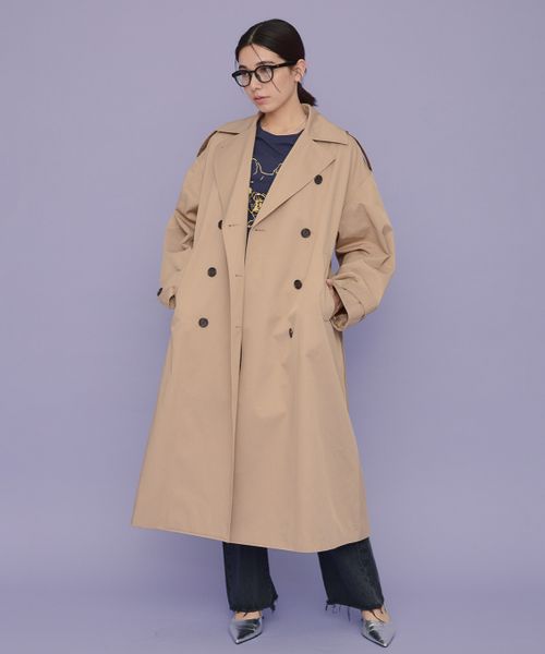 【eL】LooseStyle Trench Coat FREE