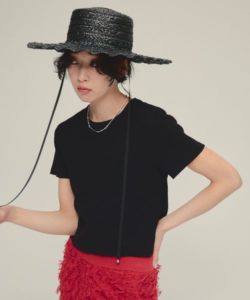 JEANASIS 【eL】Rib Just Tee【追加予約】 ブラック FREE スペシャルライン ジーナシス 105145 and ST アンドエスティ(旧ドットエスティ) JEANASIS 【eL】Rib Just Tee【追加予約】 ブラック FREE スペシャルライン ジーナシス 105145 and ST アンドエスティ(旧ドットエスティ)