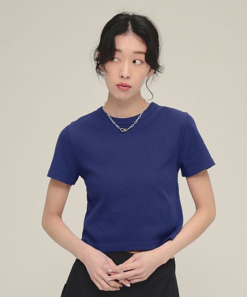 JEANASIS 【eL】Rib Just Tee【追加予約】 ブルー FREE スペシャルライン ジーナシス 105145 and ST アンドエスティ(旧ドットエスティ) JEANASIS 【eL】Rib Just Tee【追加予約】 ブルー FREE スペシャルライン ジーナシス 105145 and ST アンドエスティ(旧ドットエスティ)