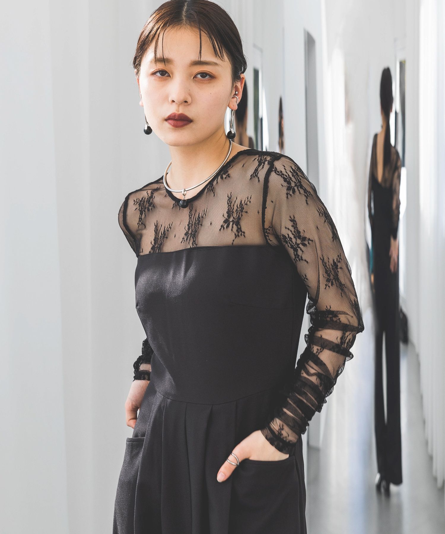 WEB・一部店舗限定】バックオープンレースオールインワン | [公式  