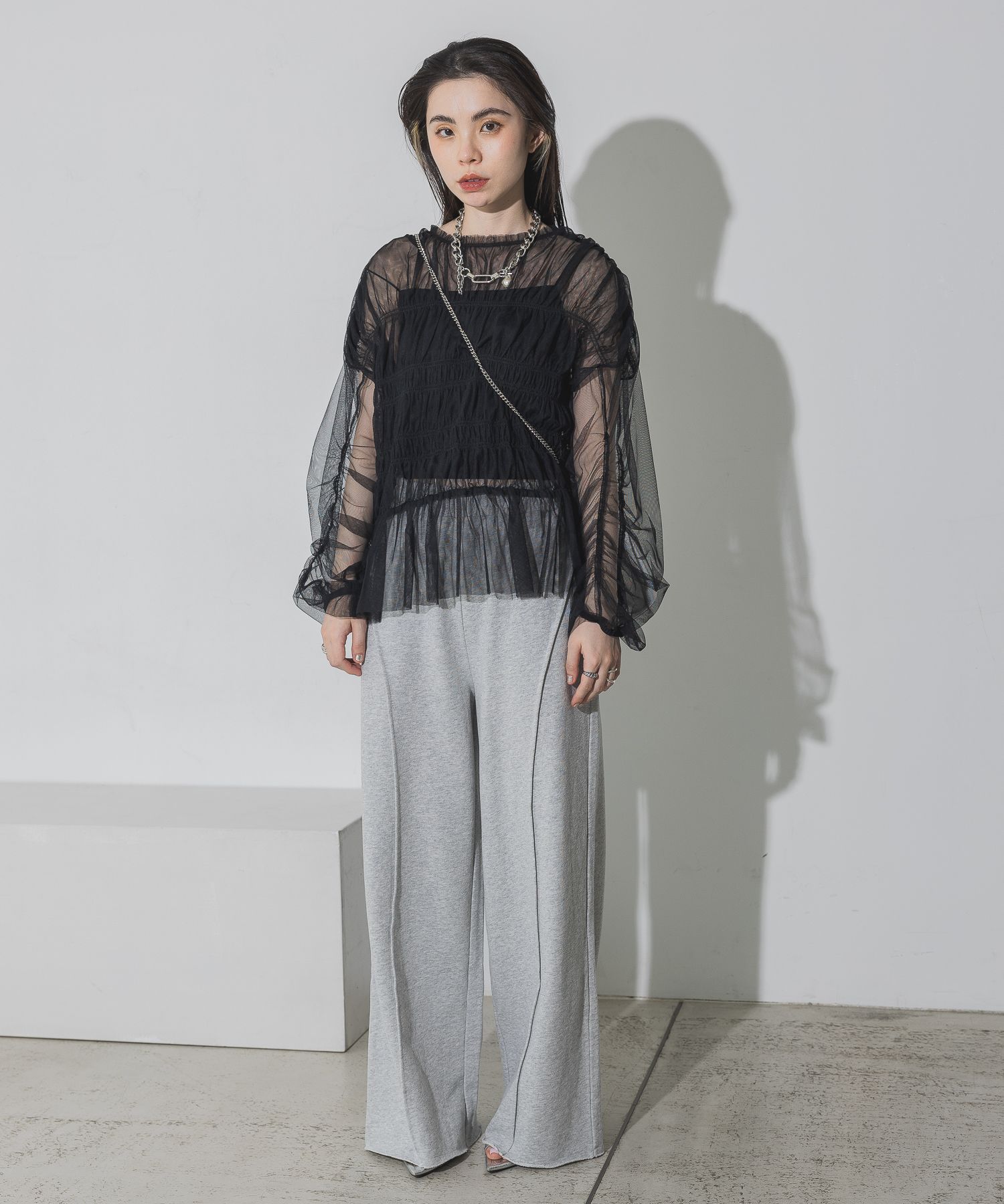 再販♡ チュール フリンジ ヘアゴム 引き揃え糸 KBF ジーナシス STORES