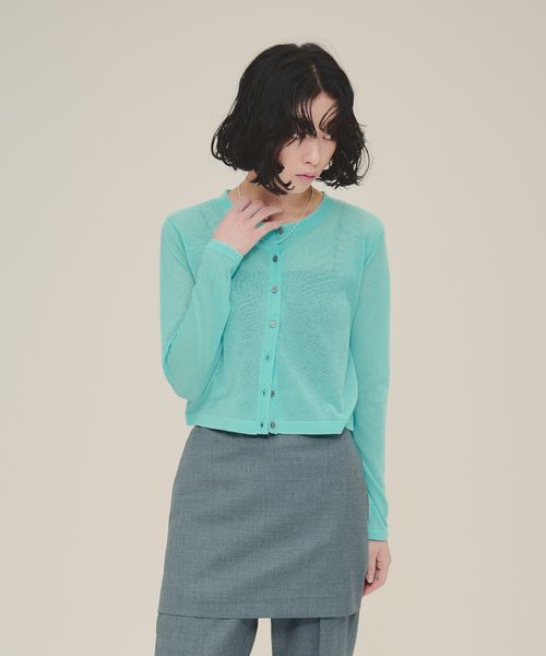 JEANASIS 【eL】14G Sheer Short Cardigan ライトブルー FREE スペシャルライン ジーナシス 137279 and ST アンドエスティ(旧ドットエスティ) JEANASIS 【eL】14G Sheer Short Cardigan ライトブルー FREE スペシャルライン ジーナシス 137279 and ST アンドエスティ(旧ドットエスティ)