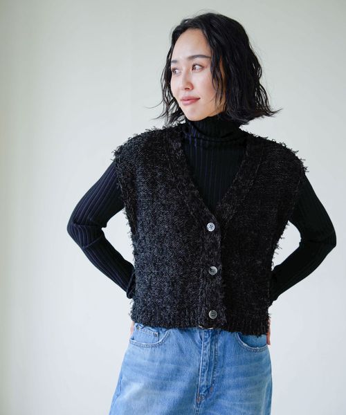 JEANASIS 【eL】3G Mix Tull Gilet チャコールグレー FREE スペシャルライン ジーナシス 137283 and ST アンドエスティ(旧ドットエスティ) JEANASIS 【eL】3G Mix Tull Gilet チャコールグレー FREE スペシャルライン ジーナシス 137283 and ST アンドエスティ(旧ドットエスティ)