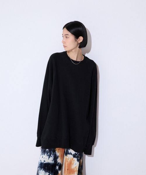 JEANASIS 【WEB限定/選べる着丈】ヴィンテージウラケBIGプルオーバー ブラック S ウィメンズインナー ジーナシス 150264 and ST アンドエスティ(旧ドットエスティ) JEANASIS 【WEB限定/選べる着丈】ヴィンテージウラケBIGプルオーバー ブラック S ウィメンズインナー ジーナシス 150264 and ST アンドエスティ(旧ドットエスティ)