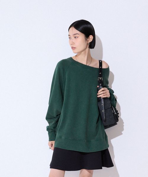 JEANASIS 【WEB限定/選べる着丈】ヴィンテージウラケBIGプルオーバー グリーン S ウィメンズインナー ジーナシス 150264 and ST アンドエスティ(旧ドットエスティ) JEANASIS 【WEB限定/選べる着丈】ヴィンテージウラケBIGプルオーバー グリーン S ウィメンズインナー ジーナシス 150264 and ST アンドエスティ(旧ドットエスティ)