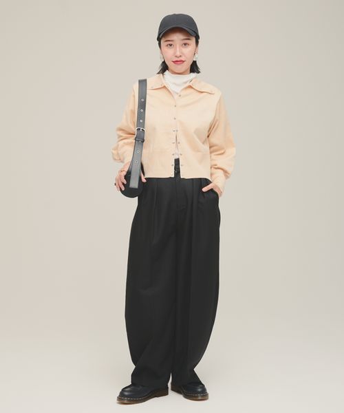 JEANASIS eL×ONE 12G Collared Cardigan JEANASIS 【eL×ONE】12G Collared Cardigan