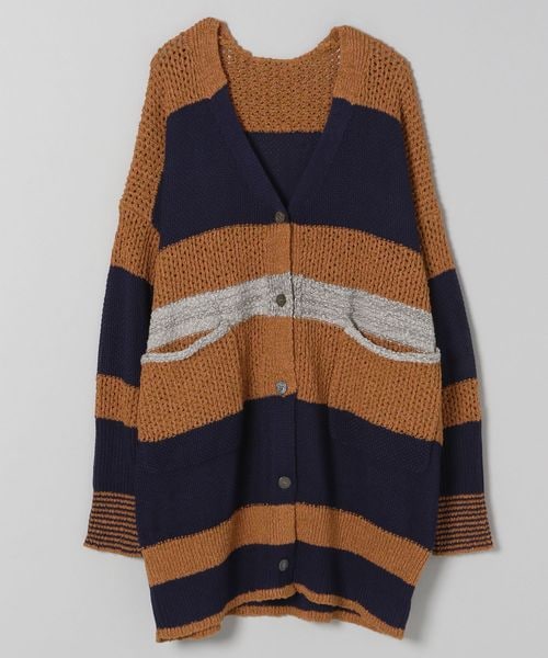 マルチボーダーロングカーディガン 公式 ジーナシス Jeanasis 通販