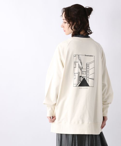 イラストアートバックプリントスウェット 公式 ジーナシス Jeanasis 通販 イラストアートバックプリントスウェット 公式 ジーナシス Jeanasis 通販