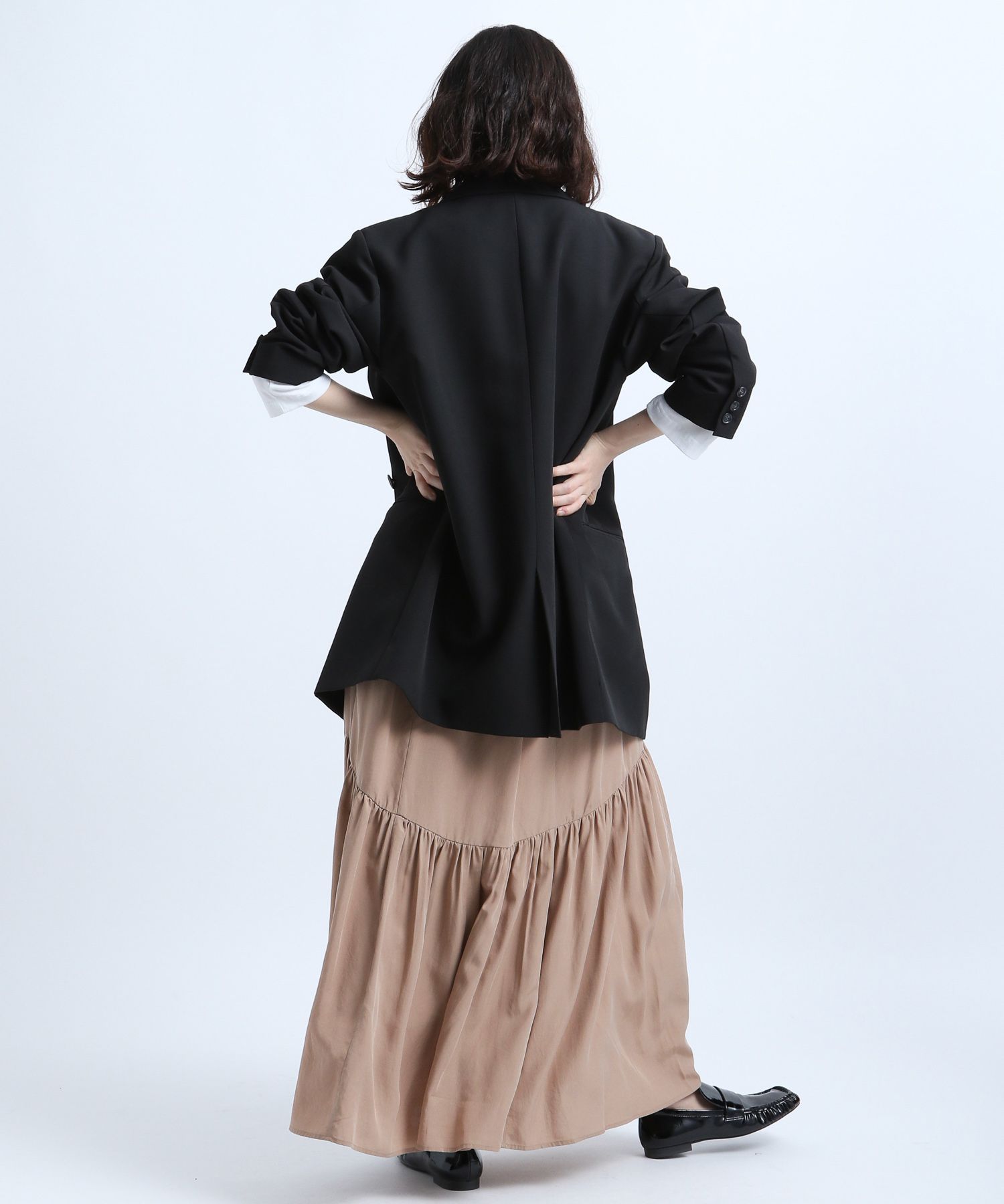 eL】Wide Belt Gather Skirt | [公式]ジーナシス （JEANASIS）通販