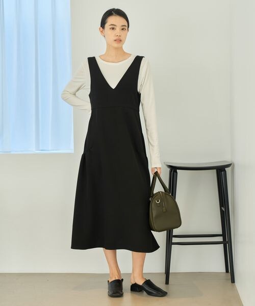 eL】Belt V Neck Dress | [公式]ジーナシス （JEANASIS）通販 