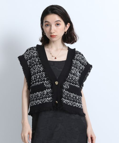 【eL】Knit Compact Gilet