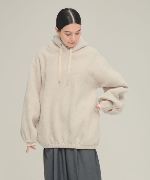 JEANASIS 【eL】Boa Hooded Pullover ナチュラル FREE スペシャルライン ジーナシス 250179 and ST アンドエスティ(旧ドットエスティ) JEANASIS 【eL】Boa Hooded Pullover ナチュラル FREE スペシャルライン ジーナシス 250179 and ST アンドエスティ(旧ドットエスティ)