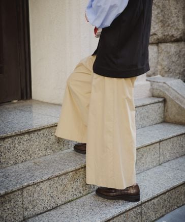 【eL】Wide Tuck Pants FREE