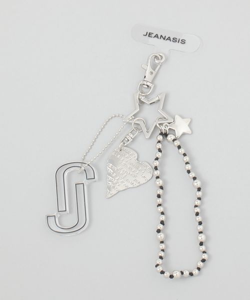 JEANASIS BIGロゴチャームストラップ ホワイト ウィメンズグッズ ジーナシス 284149 and ST アンドエスティ(旧ドットエスティ) JEANASIS BIGロゴチャームストラップ ホワイト ウィメンズグッズ ジーナシス 284149 and ST アンドエスティ(旧ドットエスティ)