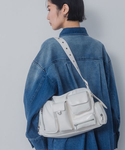 JEANASIS 6ポケットワンショルダーBAG オフホワイト ウィメンズグッズ ジーナシス 286169 and ST アンドエスティ(旧ドットエスティ) JEANASIS 6ポケットワンショルダーBAG オフホワイト ウィメンズグッズ ジーナシス 286169 and ST アンドエスティ(旧ドットエスティ)