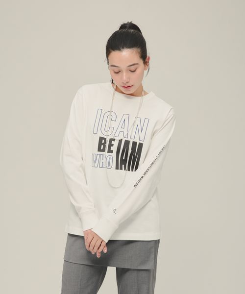 JEANASIS 【eL】Who I am Logo Tee LS オフホワイト FREE スペシャルライン ジーナシス 287475 and ST アンドエスティ(旧ドットエスティ) JEANASIS 【eL】Who I am Logo Tee LS オフホワイト FREE スペシャルライン ジーナシス 287475 and ST アンドエスティ(旧ドットエスティ)