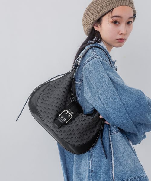 JEANASIS ジャガードモノグラムワンショルダー ブラック ウィメンズグッズ ジーナシス 288197 and ST アンドエスティ(旧ドットエスティ) JEANASIS ジャガードモノグラムワンショルダー ブラック ウィメンズグッズ ジーナシス 288197 and ST アンドエスティ(旧ドットエスティ)
